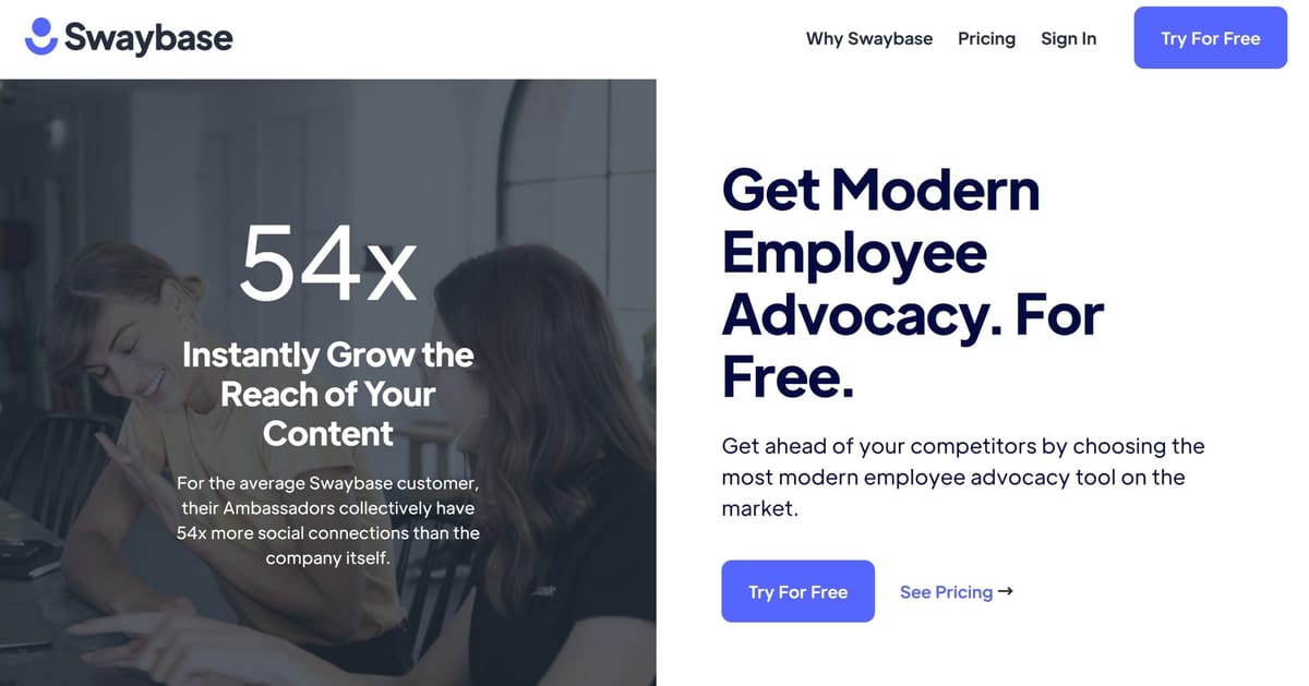 Swaybase: Ολοκλήρωση Νέας Πλατφόρμας Employee Advocacy