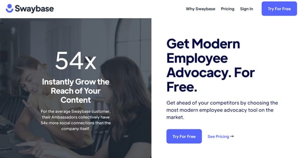 Swaybase: Ολοκλήρωση Νέας Πλατφόρμας Employee Advocacy